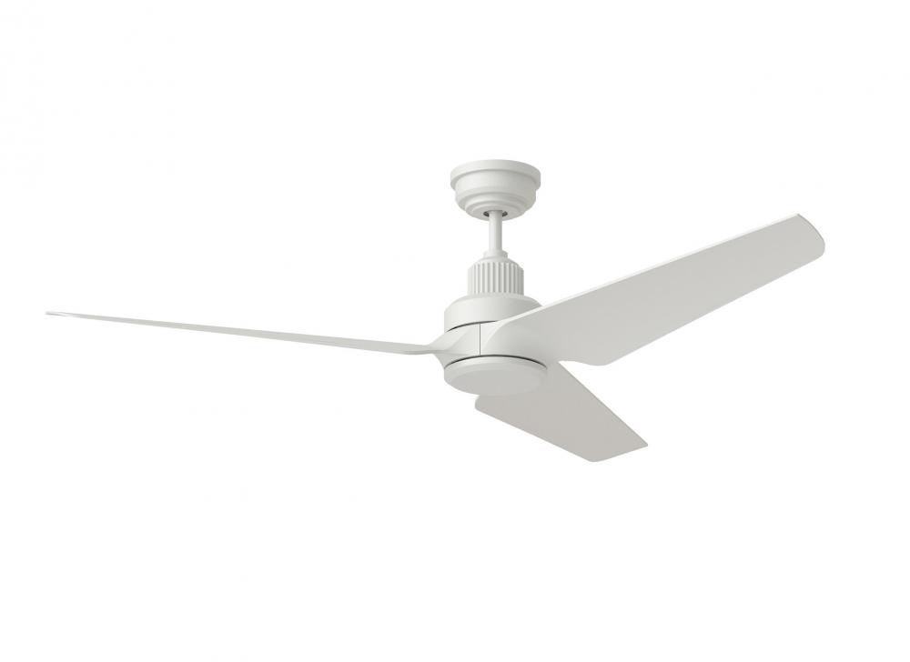 Ruhlmann Smart 52" Dimmable Indoor/Outdoor Integrated LED Matte White Ceiling Fan