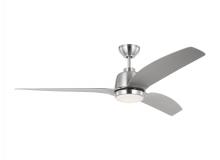 Visual Comfort & Co. Fan Collection 3AVLR60BSD - Avila 60 LED Ceiling Fan in Brushed Steel with Silver Blades and Light Kit