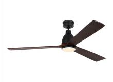 Visual Comfort & Co. Fan Collection 3BRYSM60MBKD - Bryden Smart 60" Dimmable Indoor/Outdoor Integrated LED Midnight Black Ceiling Fan
