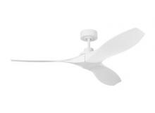 Visual Comfort & Co. Fan Collection 3CLNCSM52RZW - Collins coastal 52-inch indoor/outdoor Energy Star smart ceiling fan in matte white finish