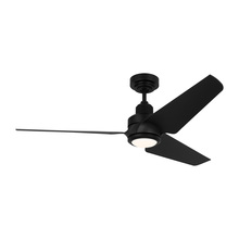 Visual Comfort & Co. Fan Collection 3RULSM52MBKD - Ruhlmann Smart 52" Dimmable Indoor/Outdoor Integrated LED Midnight Black Ceiling Fan with Remote