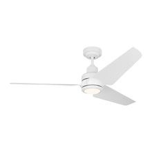 Visual Comfort & Co. Fan Collection 3RULSM52RZWD - Ruhlmann Smart 52" Dimmable Indoor/Outdoor Integrated LED Matte White Ceiling Fan with Remote Co