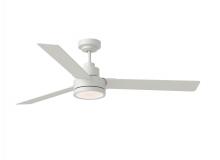 Visual Comfort & Co. Fan Collection 3JVR58RZWD - Jovie 58" Dimmable Indoor/Outdoor Integrated LED Matte White Ceiling Fan with Light Kit, Handhel