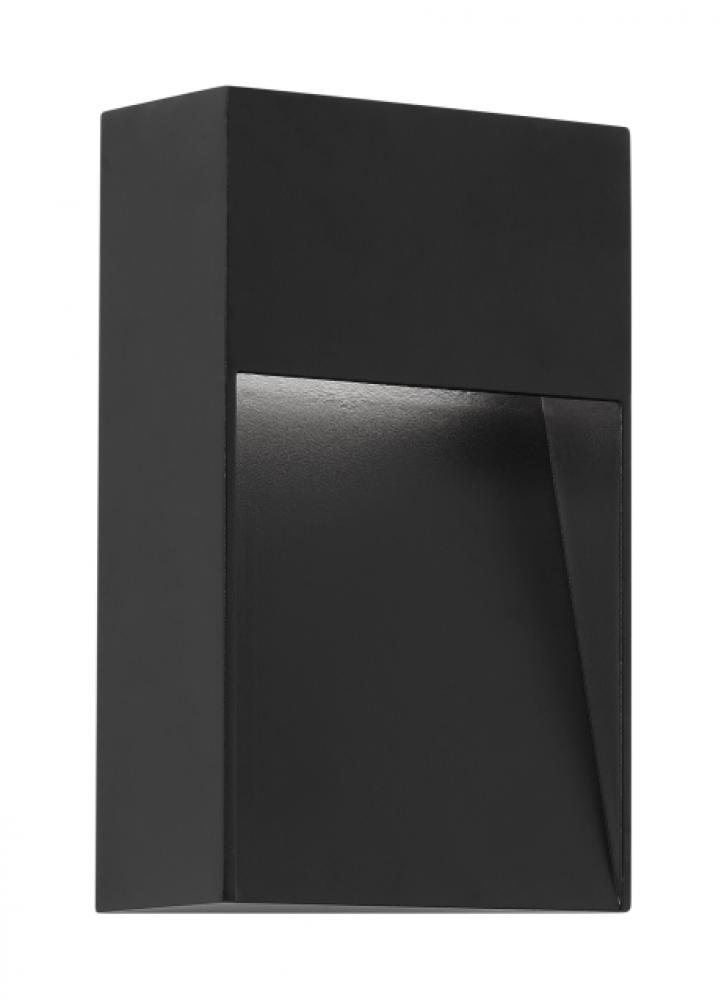 Modern Inga dimmable LED 8 Outdoor Wall Sconce Light in a Black finish