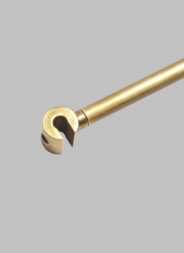 Modern Trellis Spacer 30 in a Natural Brass/Gold Colored finish