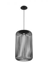 Visual Comfort & Co. Modern Collection 700TDKAI1B-LED930 - Kai dimmable LED Modern 1-light Ceiling Pendant in a Nightshade Black finish