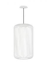 Visual Comfort & Co. Modern Collection 700TDKAI1W-LED930 - Kai dimmable LED Modern 1-light Ceiling Pendant in a Matte White finish
