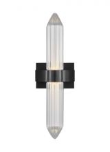 Visual Comfort & Co. Modern Collection 700BCLGSN23PZ-LED927-277 - Modern Langston dimmable LED Medium Bath Sconce Light in a Plated Dark Bronze finish