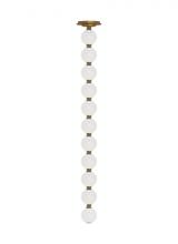 Visual Comfort & Co. Modern Collection SLPD22930NBR-277 - The Perle 36 Damp Rated Integrated Dimmable LED Ceiling Pendant in Natural Brass