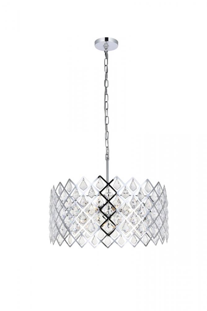 Lyla 21 Inch Pendant in Chrome