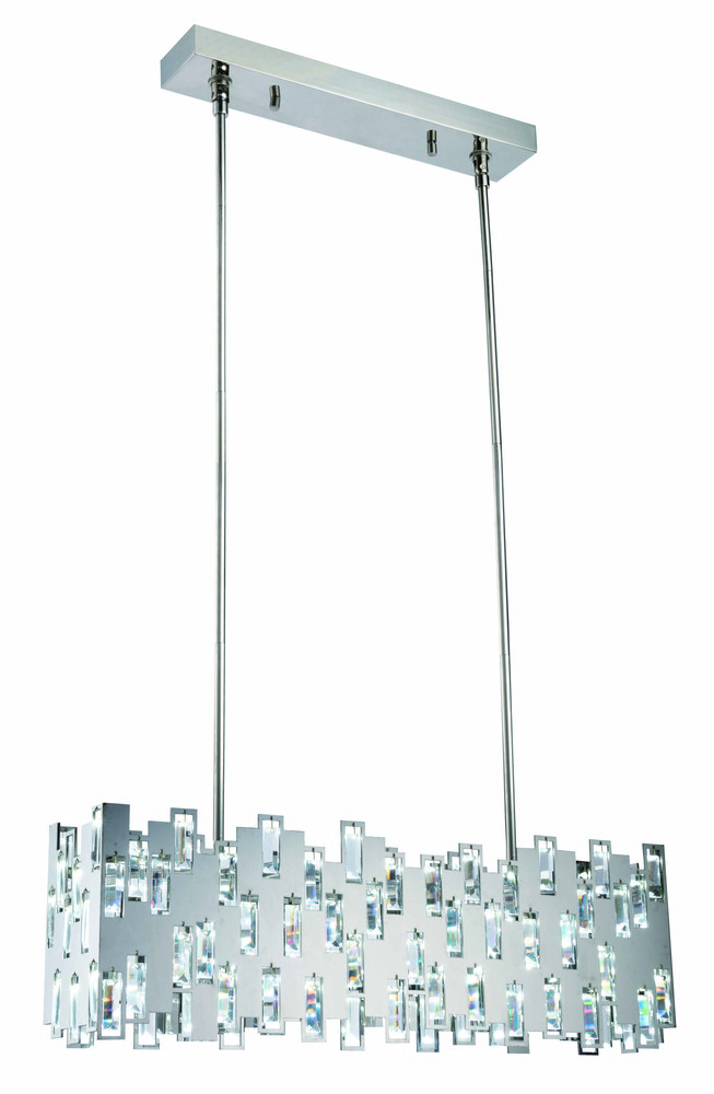 Crest 108 light polished Nickel Chandelier Clear Swarovski® Elements Crystal