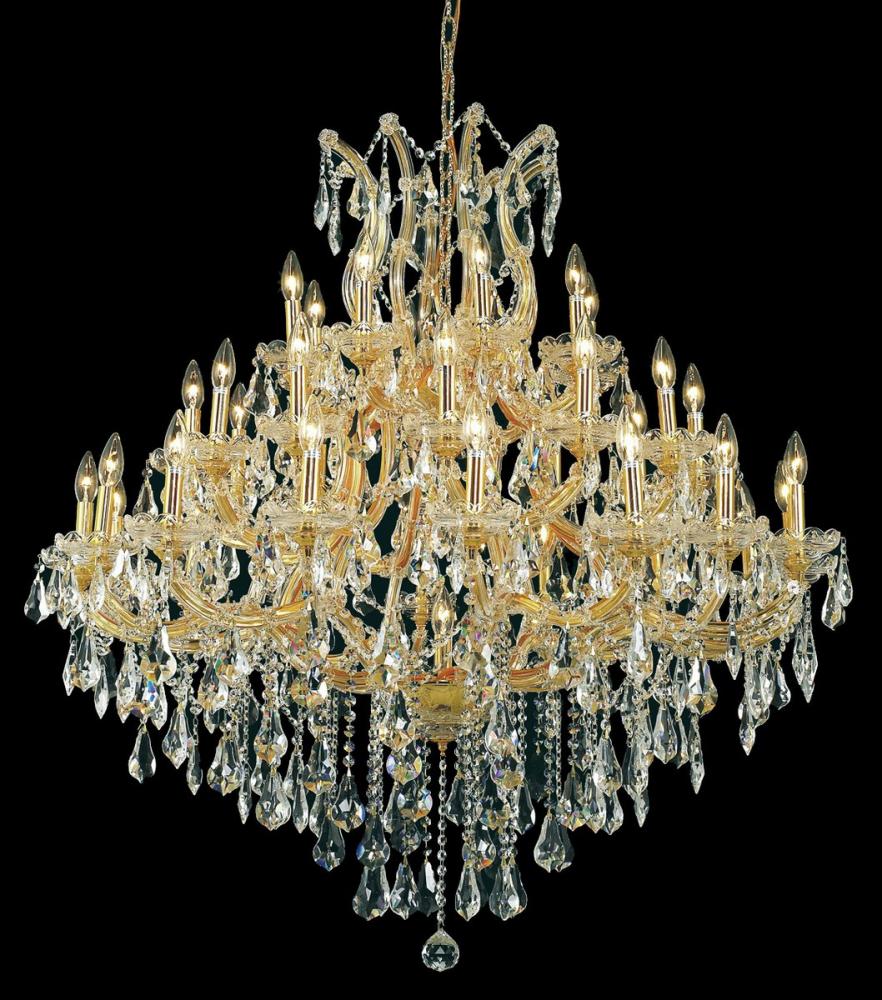 Maria Theresa 37 Light Gold Chandelier Clear Royal Cut Crystal