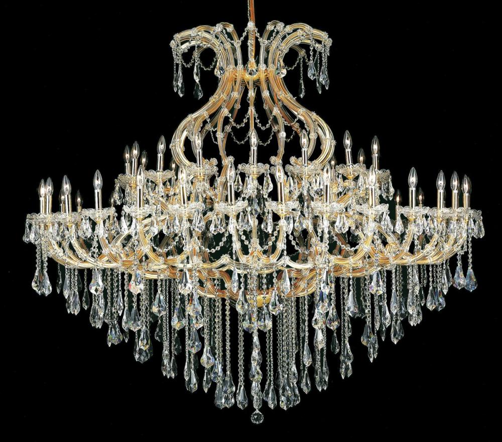 Maria Theresa 49 Light Gold Chandelier Clear Royal Cut Crystal