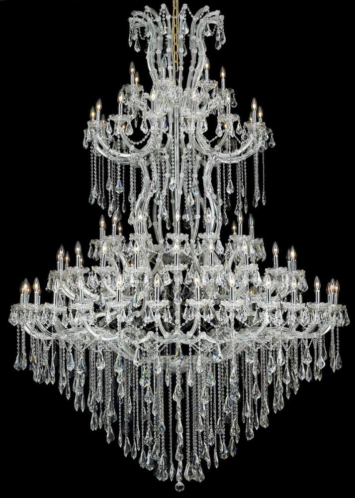 Maria Theresa 85 Light Chrome Chandelier Clear Royal Cut Crystal