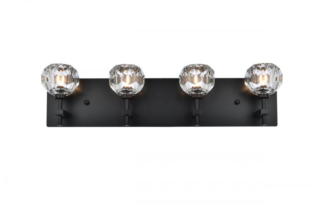 Graham 4 Light Wall Sconce in Black