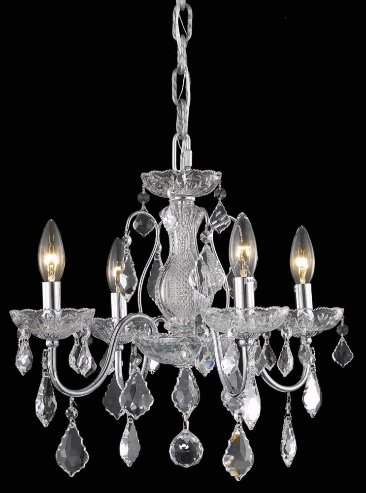 Calista Collection Pendant D17in H15in Lt:4 Chrome Finish