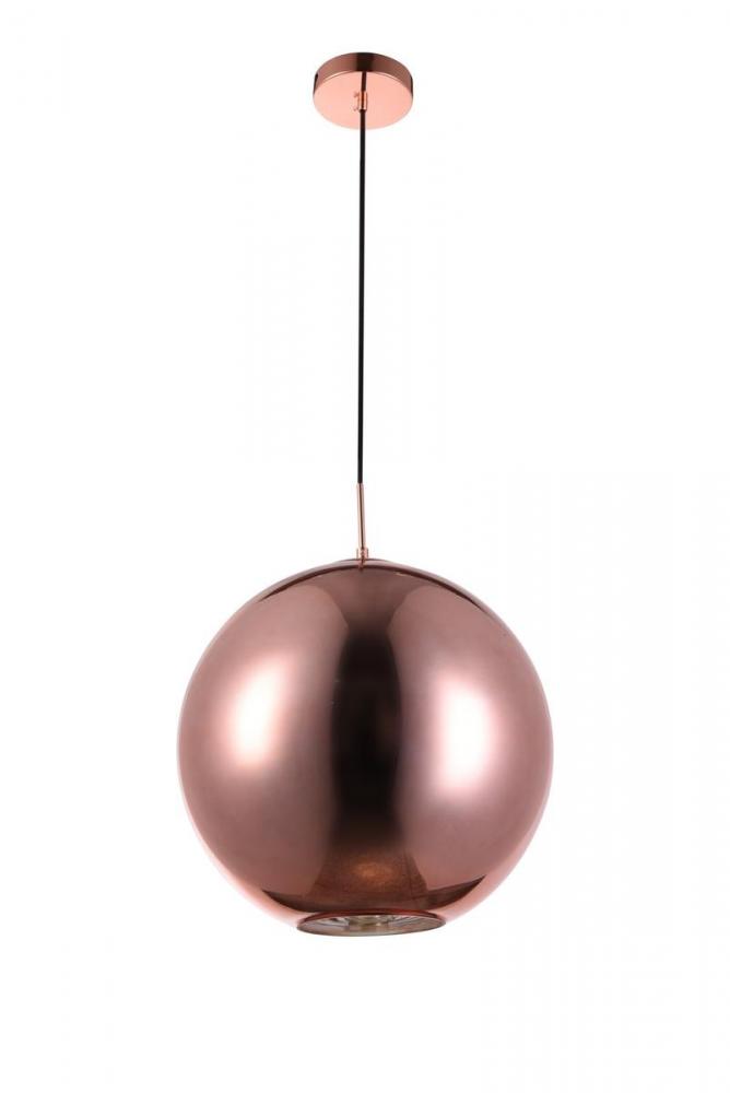 Reflection Collection Pendant D15.5in H16.5in Lt:1 Copper Finish