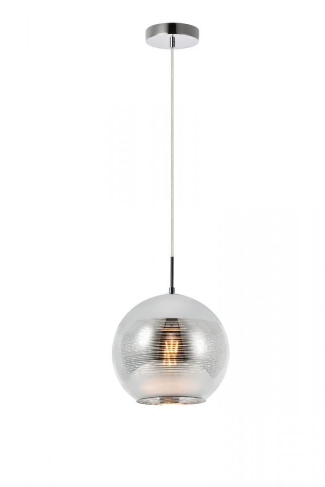 Reflection Collection Pendant D9.5in H9.5in Lt:1 Chrome Finish