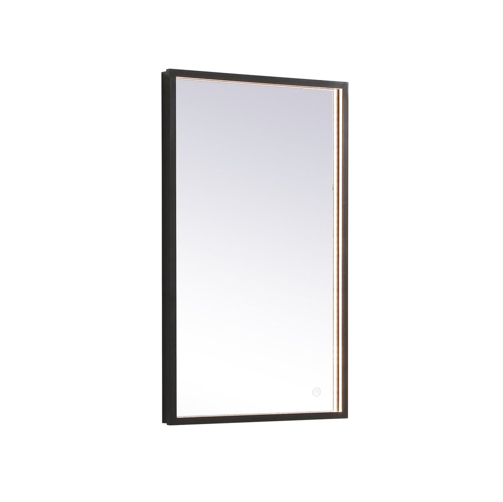 Pier 45 Inch LED Mirror with Adjustable Color Temperature 3000k/4200k/6400k in Black