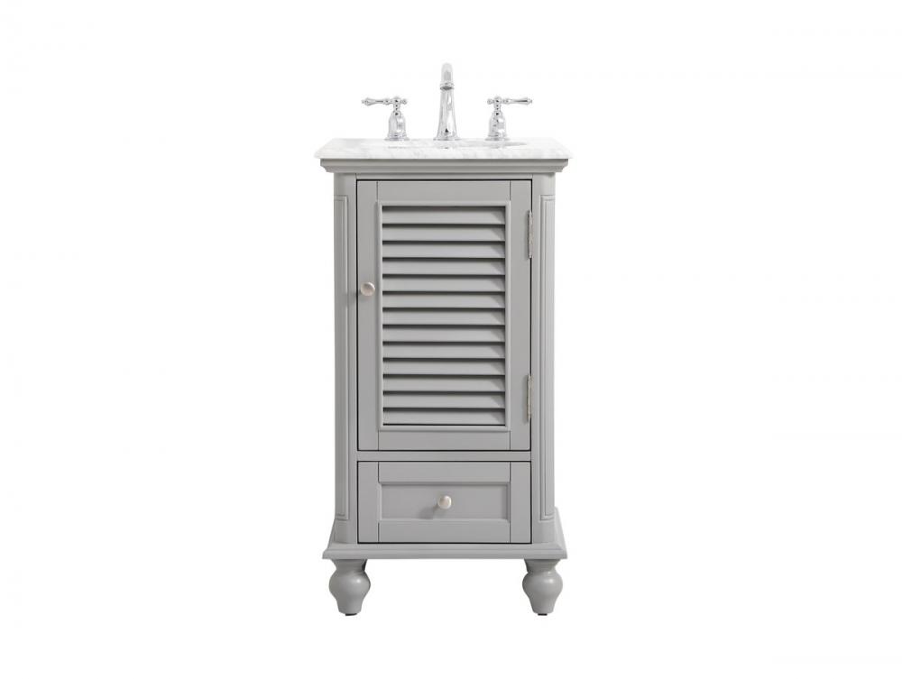 19 Inch Single Bathroom Vanity in Grey