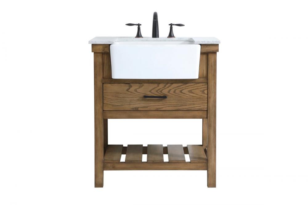 30 Inch Single Bathroom Vanity in Green