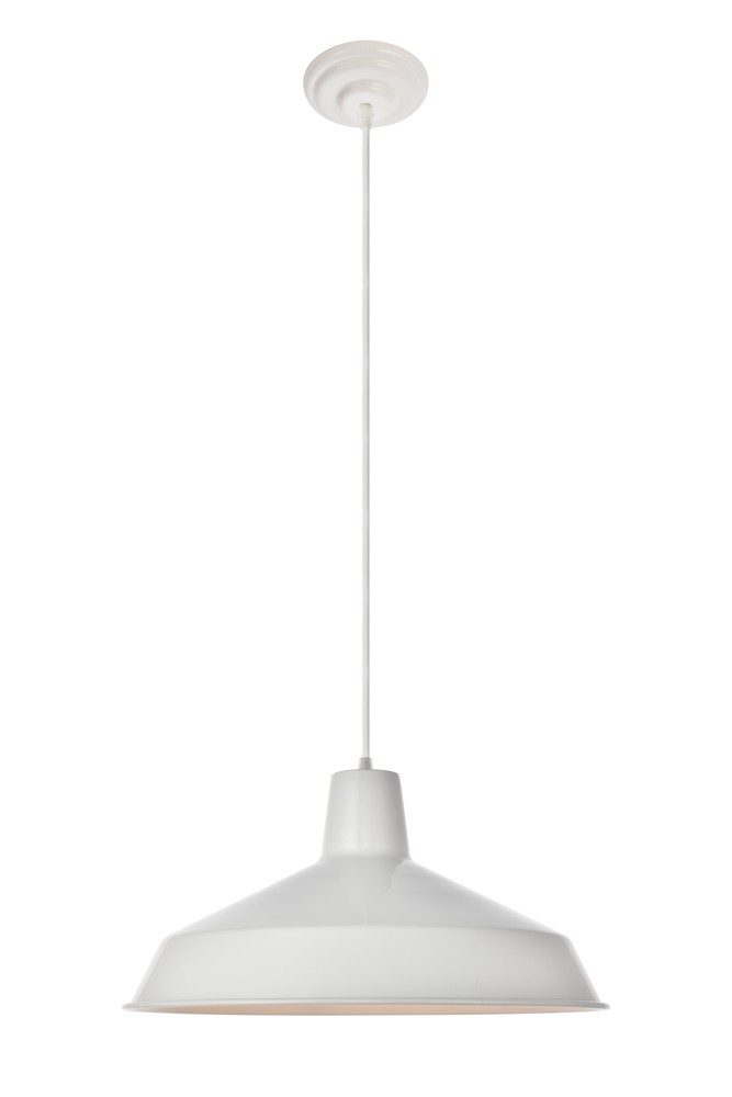Penrose Collection Pendant D15.9 H8.8 Lt:1 Glossy frosted white Finish