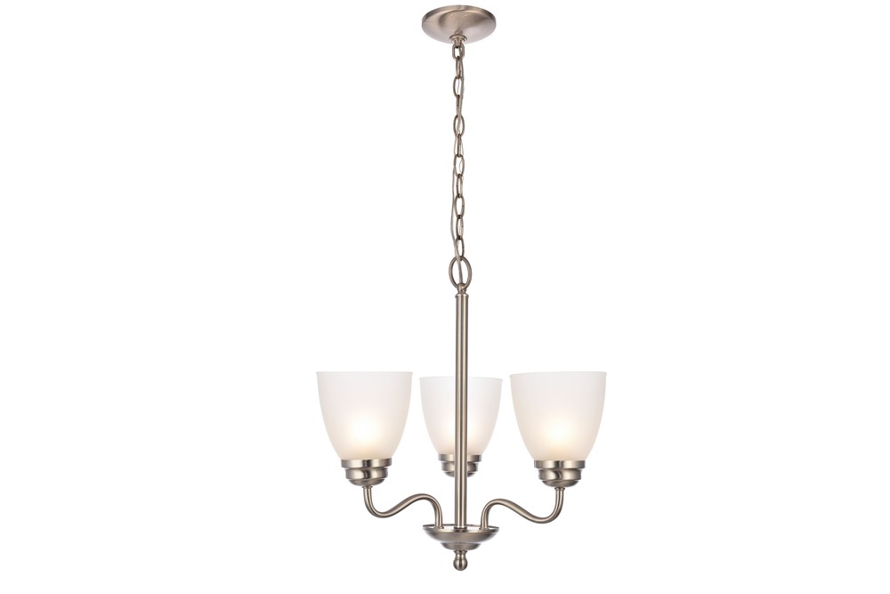 Bale Collection Pendant D18.1 H18.7 Lt:3 Brushed Nickel Finish