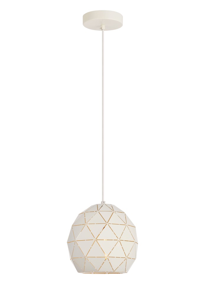 Arden Collection Pendant D7.9 H8.3 Lt:1 white Finish