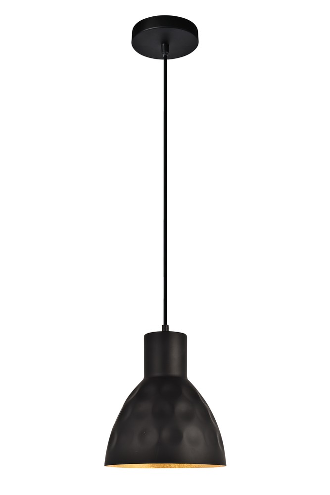 Clio Collection Pendant D8.7 H10 Lt:1 Matte Black Finish