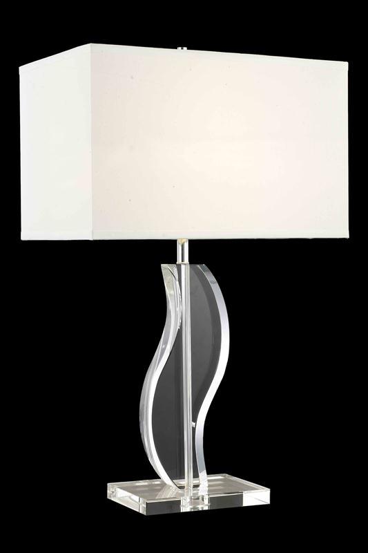 Grace Collection Table Lamp H29in D11in Lt:1 Chrome Finish Crystal