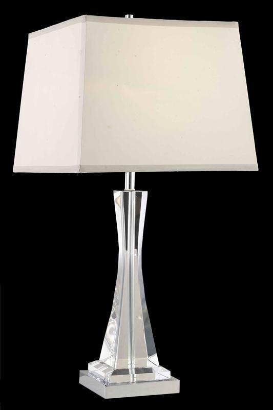 Grace Collection Table Lamp H28in D12in Lt:1 Chrome Finish