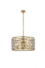 Elegant 1108D24BR - Kennedy 24 Inch Pendant in Brass