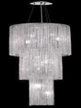 Elegant 1298G63C-CL/RC - 1298 Moda Collection Large Hanging Fixture D16in H63in Lt:9 Chrome Finish  (Royal Cut Crystals)