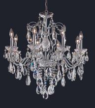 Elegant 2016D26C/RC - St. Francis 8 Light Chrome Chandelier Clear Royal Cut Crystal