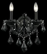 Elegant 2800W2B/RC - Maria Theresa 2 light Black Wall Sconce