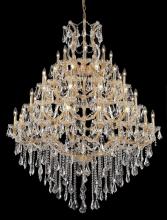 Elegant 2801G46G/RC - Maria Theresa 49 Light Gold Chandelier Clear Royal Cut Crystal