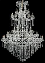Elegant 2801G96C/RC - Maria Theresa 85 Light Chrome Chandelier Clear Royal Cut Crystal
