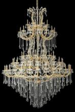 Elegant 2801G96G/RC - Maria Theresa 85 Light Gold Chandelier Clear Royal Cut Crystal