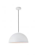 Elegant LD4025D16WH - Forte 1 Light White Pendant