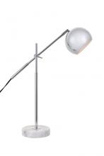 Elegant LD4069T20C - Aperture 1 Light Chrome Table Lamp