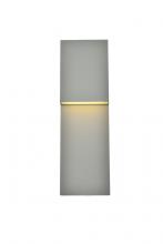 Elegant LDOD4001S - Raine Integrated LED Wall Sconce in Silver
