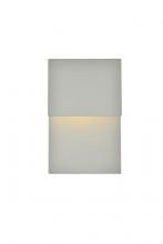 Elegant LDOD4029S - Raine Integrated LED Wall Sconce in Silver