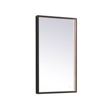 Elegant MRE6045BK - Pier 45 Inch LED Mirror with Adjustable Color Temperature 3000k/4200k/6400k in Black