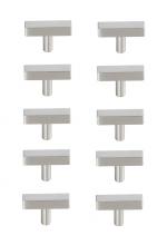 Elegant PL402-1-NK-10PK - Dior Brushed Nickel T Bar Pull Multipack (Set of 10)