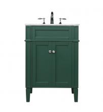 Elegant VF12524GN - 24 Inch Single Bathroom Vanity in Green