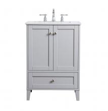 Elegant VF18024GR - 24 Inch Single Bathroom Vanity in Grey