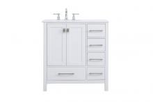 Elegant VF18832WH - 32 Inch Single Bathroom Vanity in White