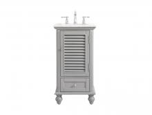 Elegant VF30519GR - 19 Inch Single Bathroom Vanity in Grey