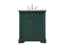 Elegant VF53030GN - 30 Inch Single Bathroom Vanity Set In Green