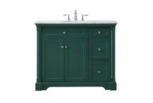 Elegant VF53042GN - 42 Inch Single Bathroom Vanity Set in Green